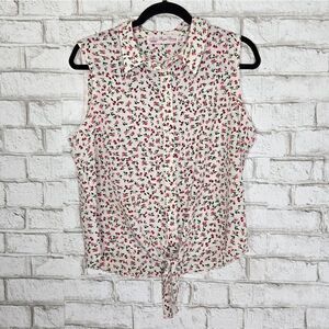 Royal Denim Miland cute floral button down tank